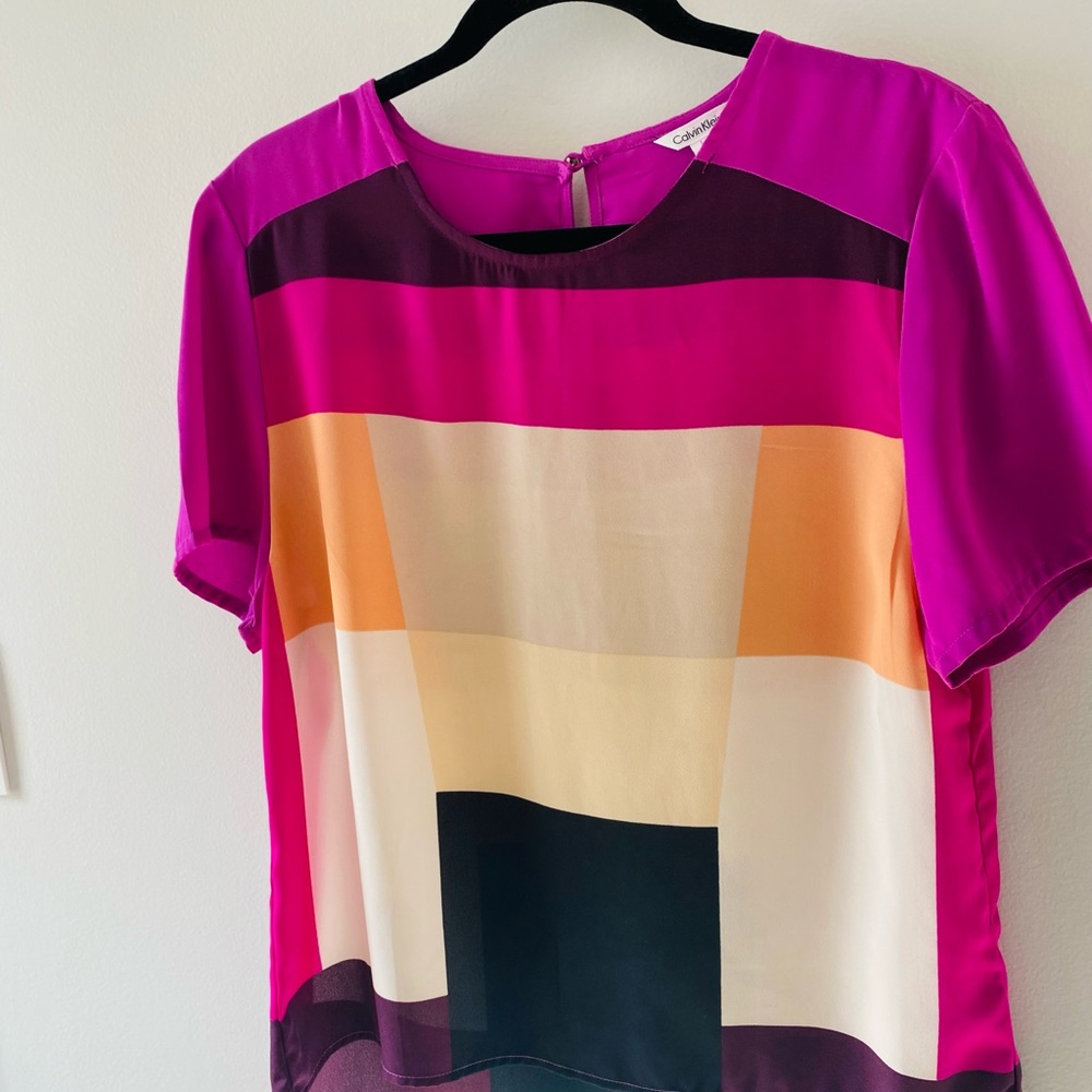 Calvin Klein 3 in 1 Women's Short Sleeve Blouse
